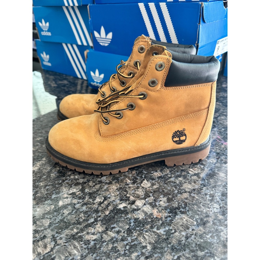 Timberland‎ 6 Inch Premium Waterproof Boots Wheat Nubuck Leather men 7 lady 8.5